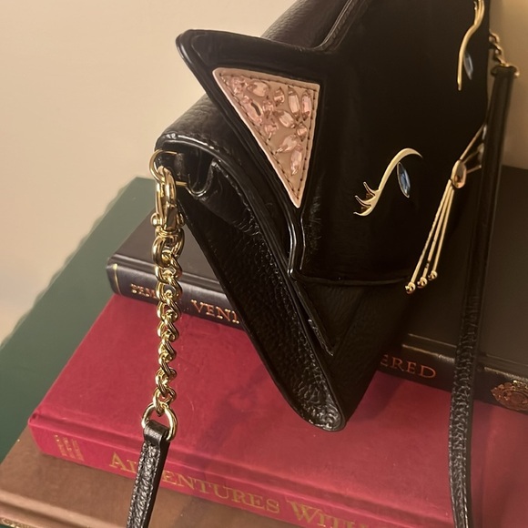 Kate Spade NWOT Jazz Things Up Cat Cali Black Rare Clutch Crossbody Novelty Bag - Picture 6 of 16